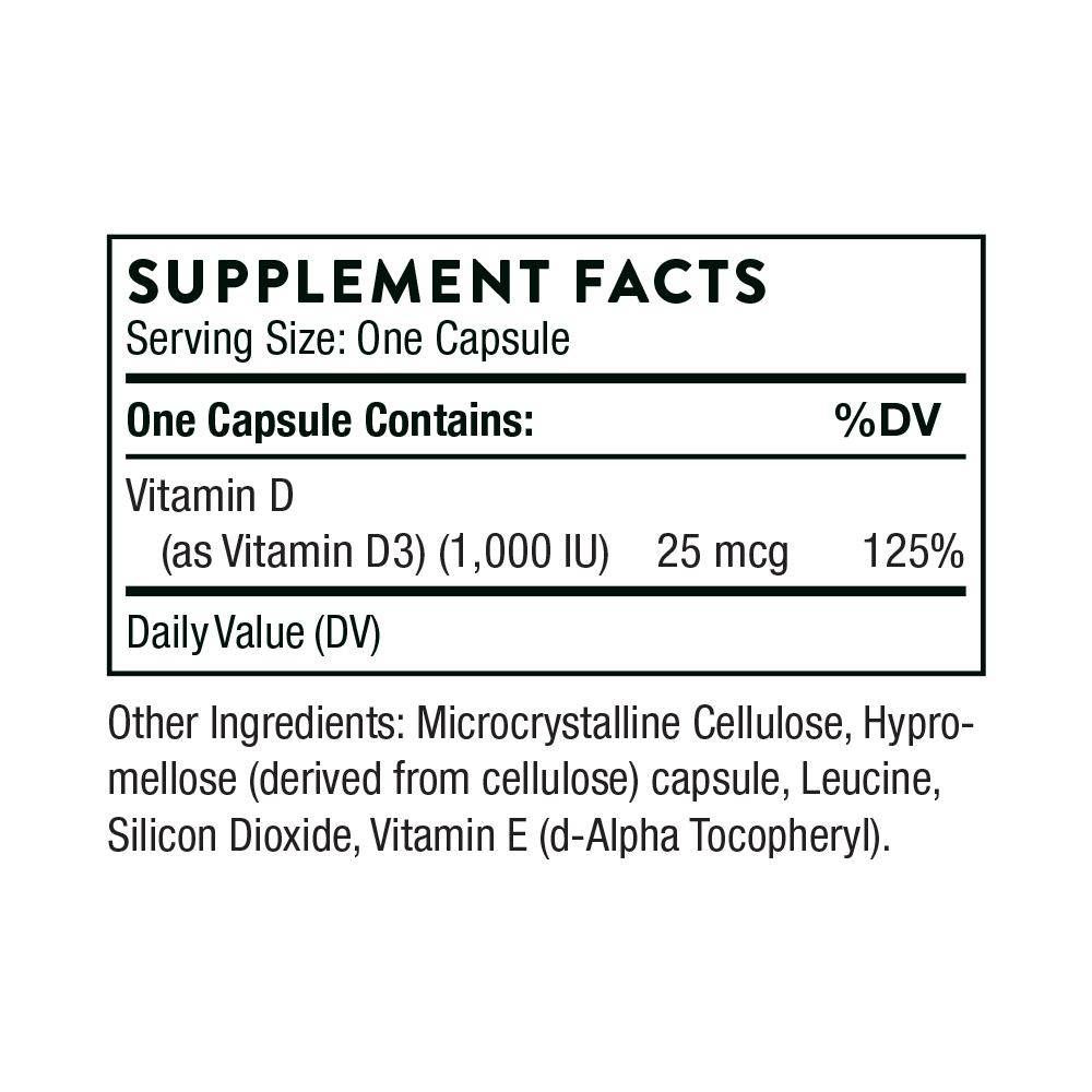 Vitamin D-1,000 - 90 Servings thumbnail image 6 Vitamin D-1,000 - 90 Servings thumbnail 6