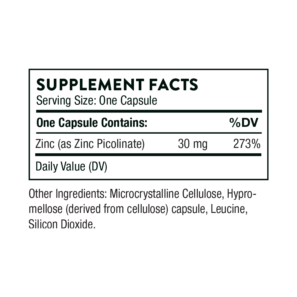Zinc Picolinate 30 mg - NSF Certified for Sport thumbnail 6