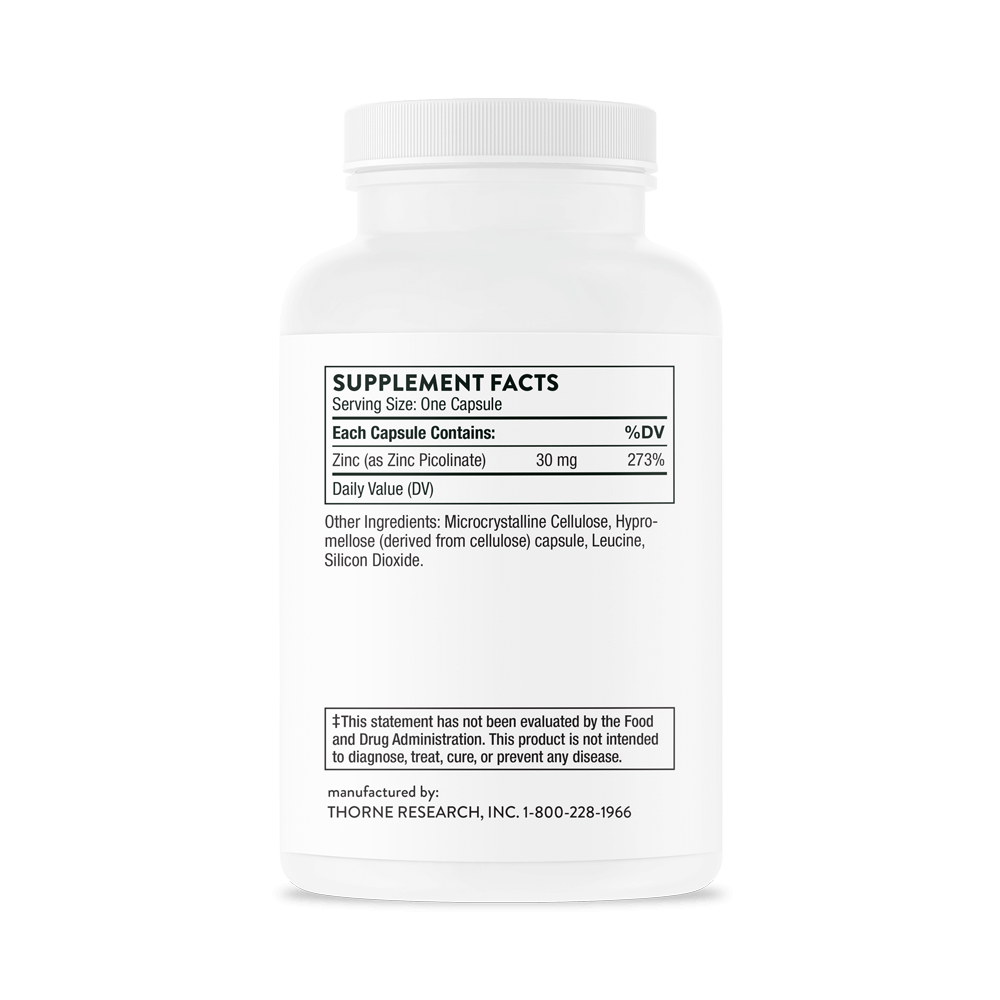 Zinc Picolinate 30 mg - 180 Servings thumbnail 8