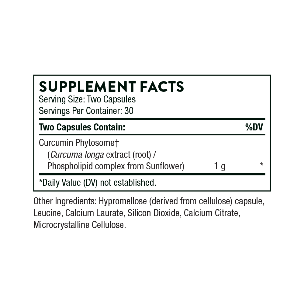 Curcumin Phytosome - 30 Servings thumbnail 6