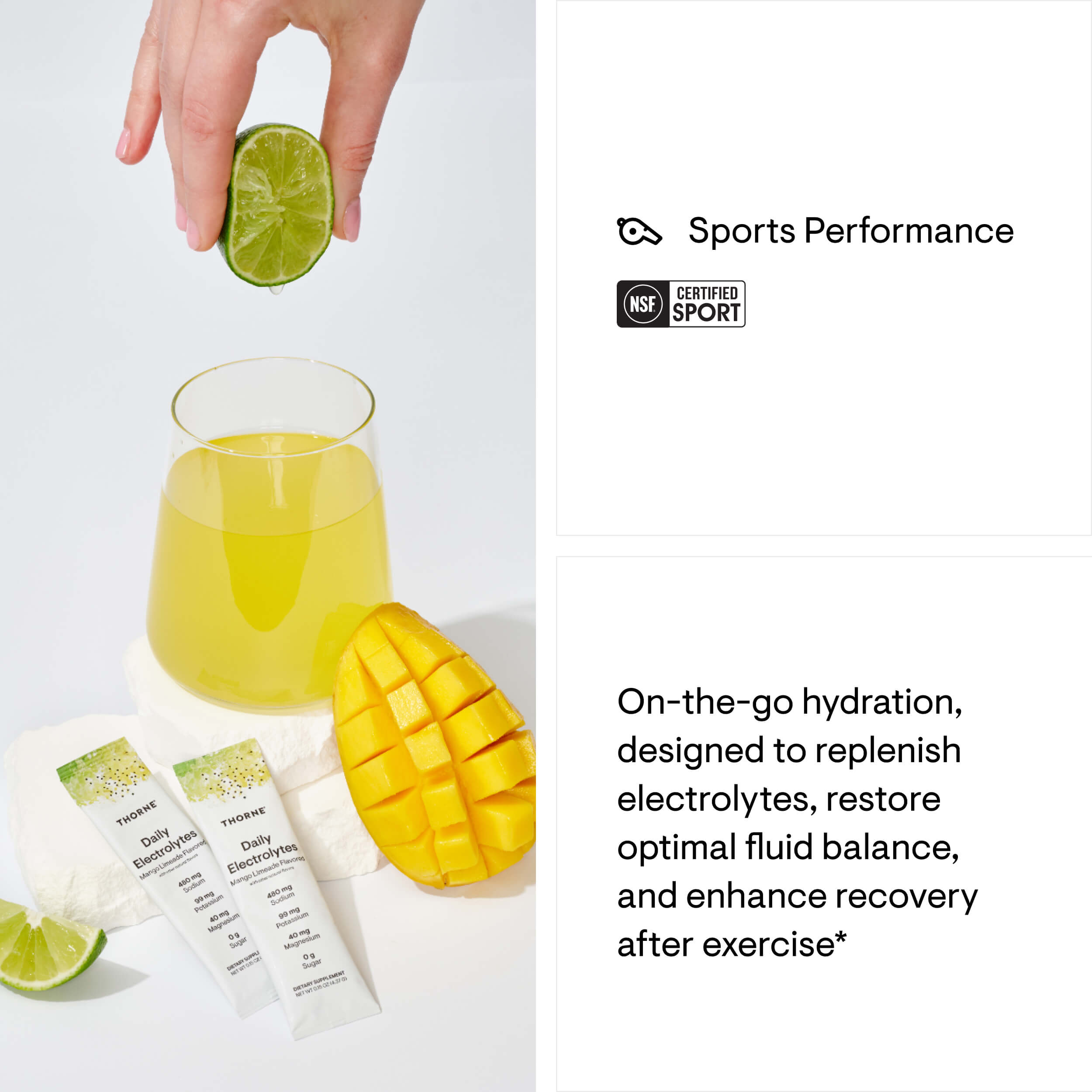 Daily Electrolytes - Mango Limeade thumbnail image 3 Daily Electrolytes - Mango Limeade thumbnail 3