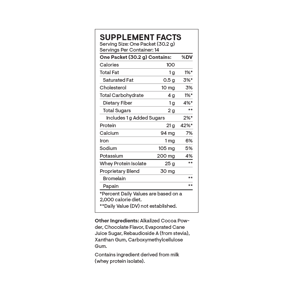 Whey Protein Isolate - Travel Packs - Chocolate thumbnail image 8 Whey Protein Isolate - Travel Packs - Chocolate thumbnail 8