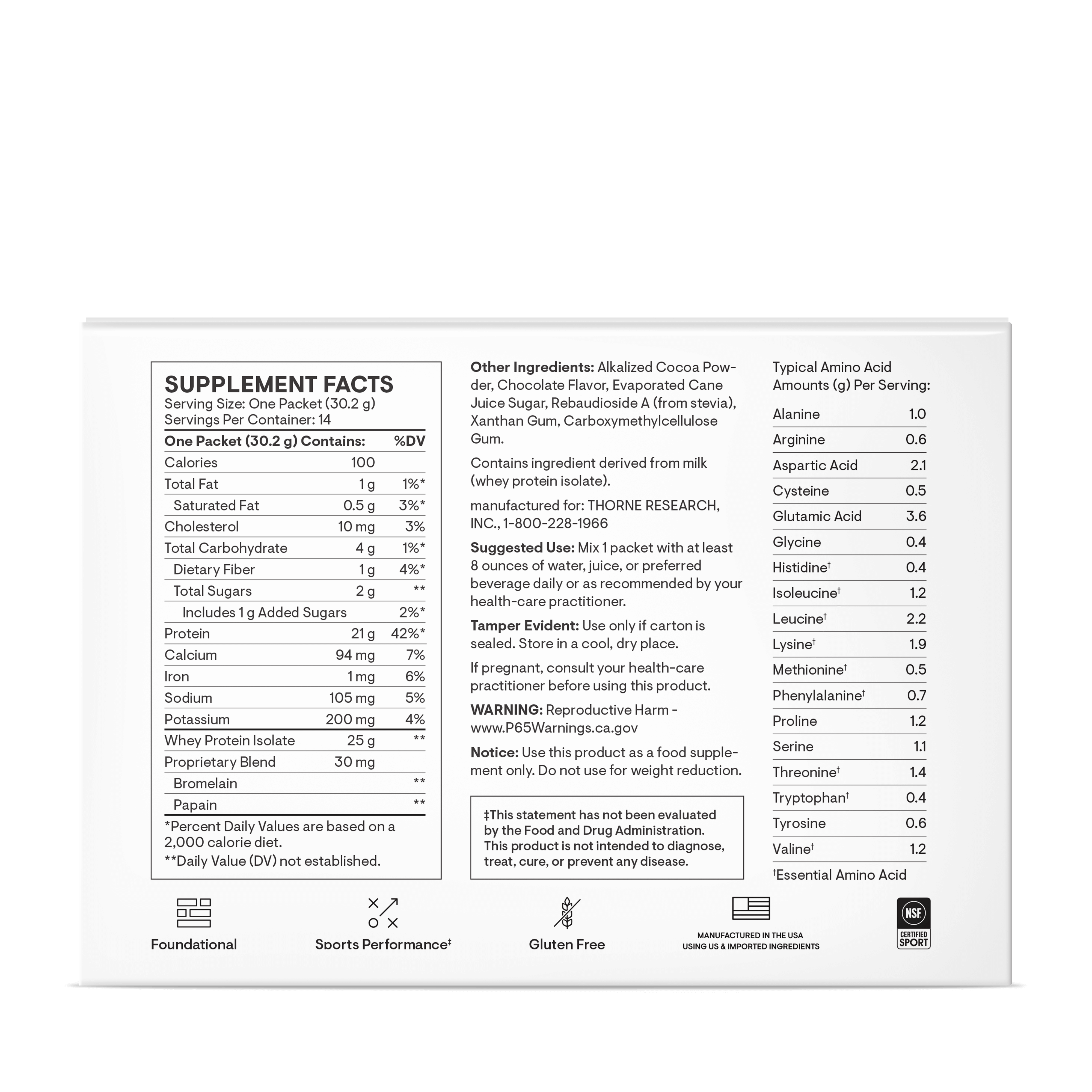 Whey Protein Isolate - Travel Packs - Chocolate thumbnail image 9 Whey Protein Isolate - Travel Packs - Chocolate thumbnail 9