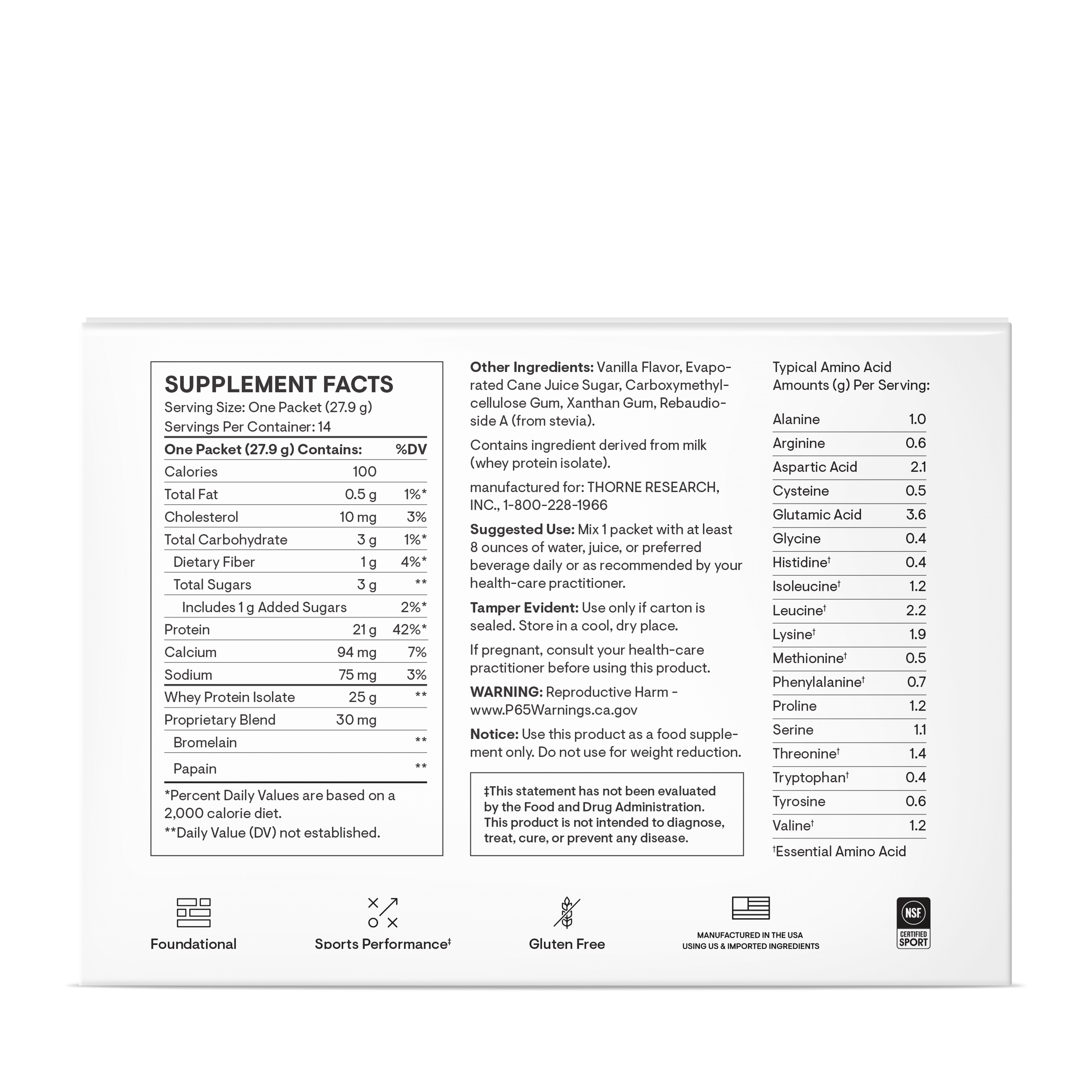 Whey Protein Isolate - Travel Packs - Vanilla thumbnail 9