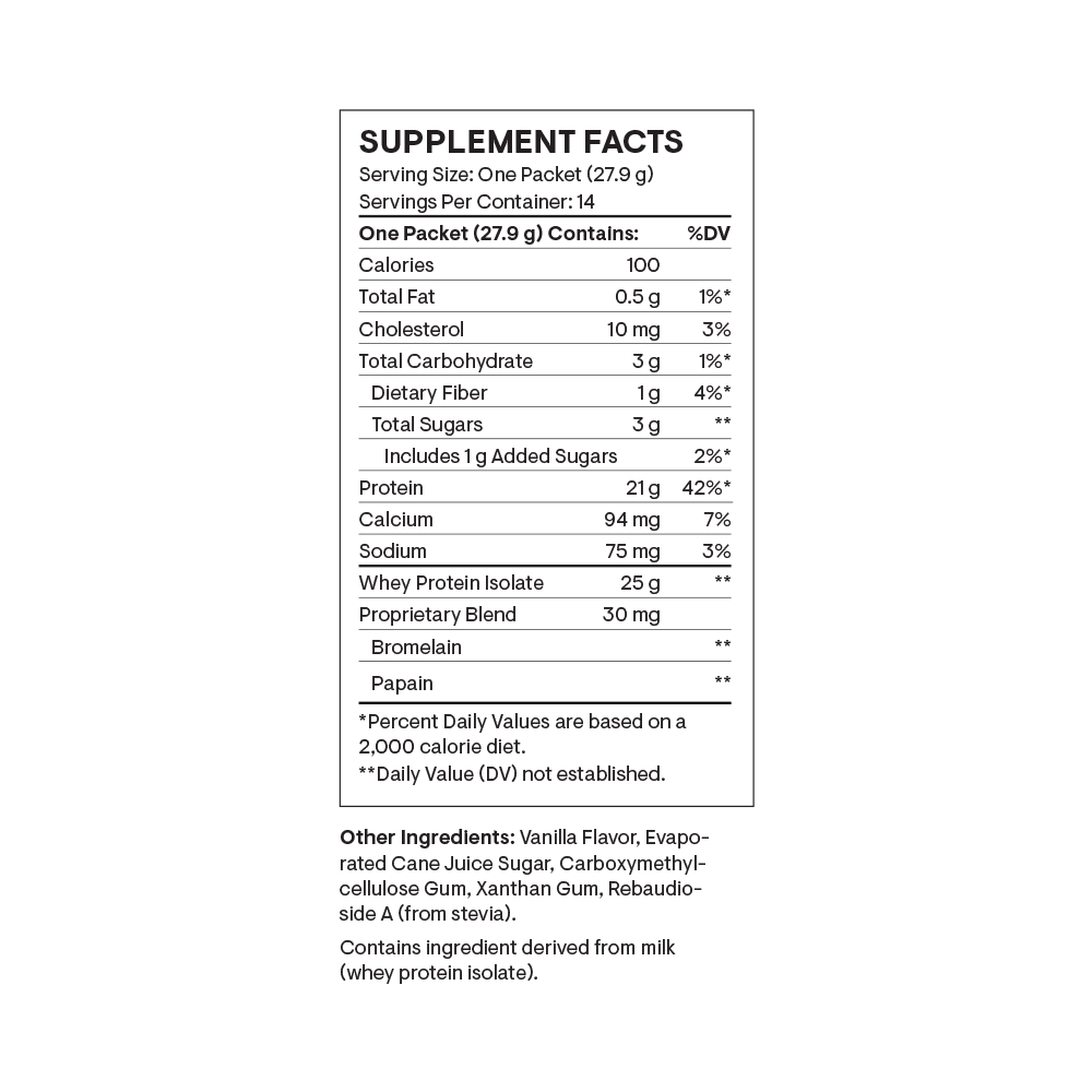 Whey Protein Isolate - Travel Packs - Vanilla thumbnail 8