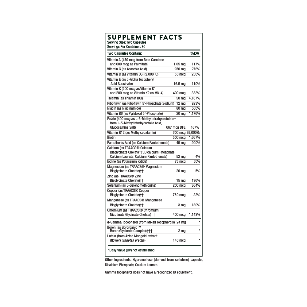 Basic Nutrients 2/Day - NSF Certified for Sport thumbnail 6